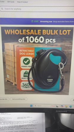 Wholesale Lot 1060 Pcs Retractable Dog Leash