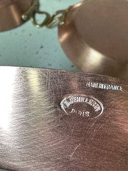 Vintage E. Dehillerin Paris Made in France Copper Gratin Casserole Pans Set of 7