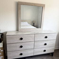 Grey Dresser Set 4 Pieces