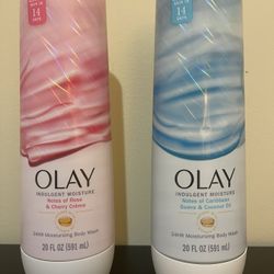 Lot Of 2 Olay Indulgent Moisture Body Wash 