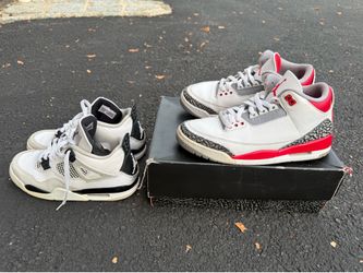 Og Air Jordan 3 Fire Red 8.5 Military Black size 8