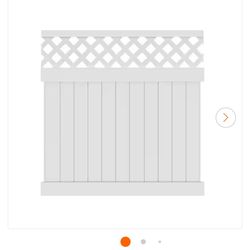 6’x6’ PVC Fence Panels