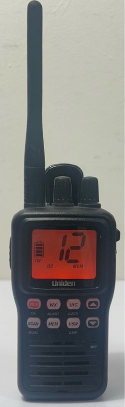 Uniden MHS75 Waterproof Handheld 2-Way VHF Marine radio (#1469)