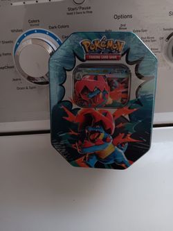 Pokémon Ascended Heroes Tin Mega Feraligatr EX