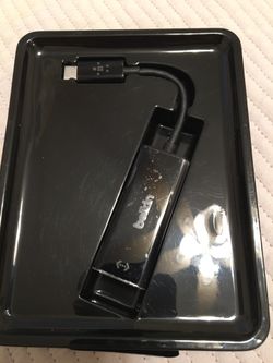 Tripp Lite 3-Port USB-C to USB-A Hub Portable w/Gigabit Ethernet Port RJ45 (U460-003-3AG)