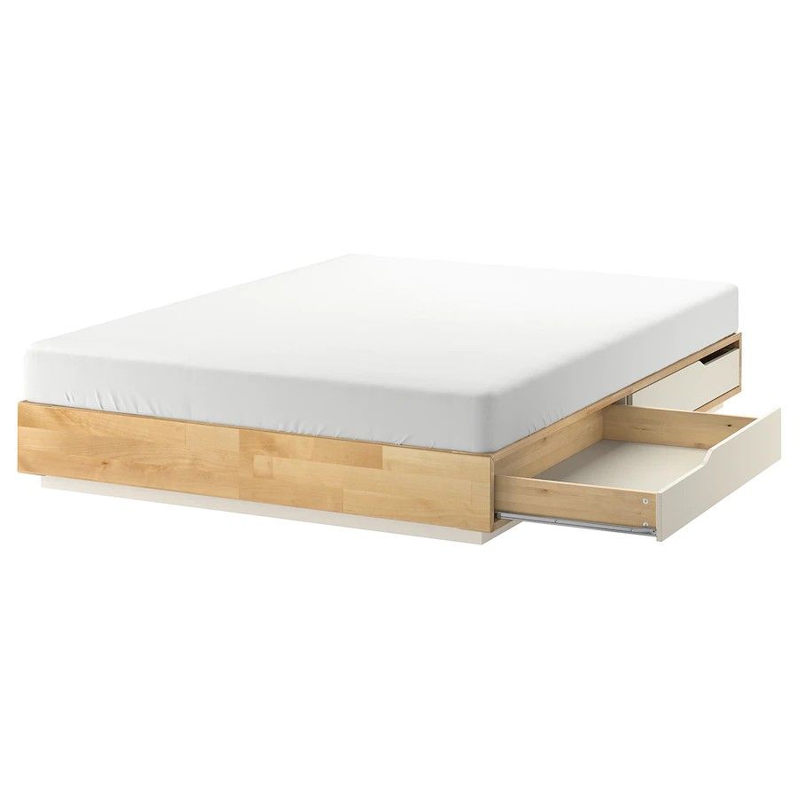 Ikea Mandal Queen Bed Frame With Storage