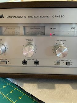 Amazing Find In The Attic!!! Yamaha CR-620 Natural Sound Stereo Receiver Dark Wood Silver Radio Ex Cond Nice!
