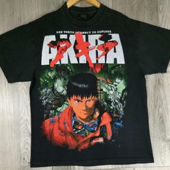 Akira 90s Vintage Double Sided Graphic Tee XL Changes USA #4