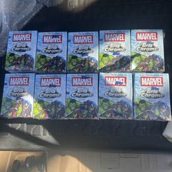 Topps Chrome Marvel Blaster Box Sports Cards Sealed