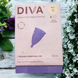 DivaCup Model 0 Reusable Menstrual Cup 