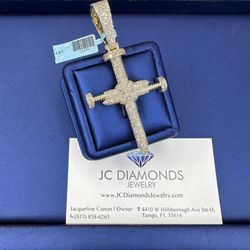 Pendant Cross 2,5 Inch 1ok Diamonds 👸 💎 