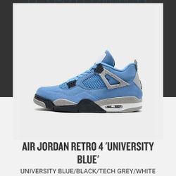 Jordan 4 University Blue SZ.9