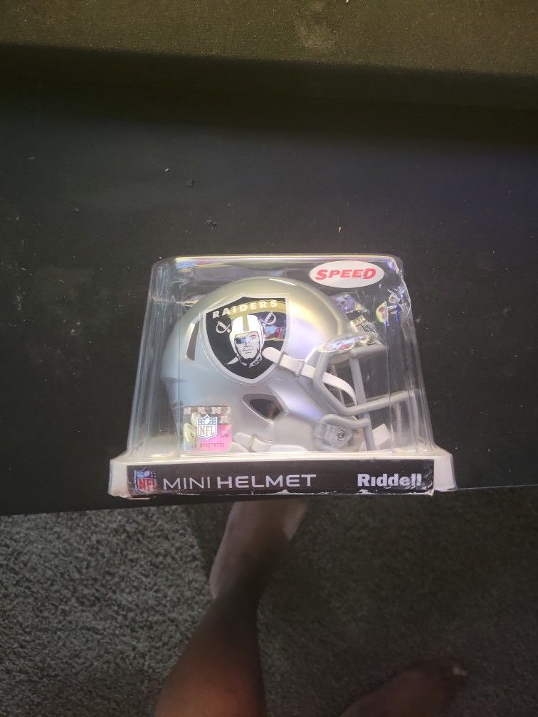 Raiders Fan Mini Helmet