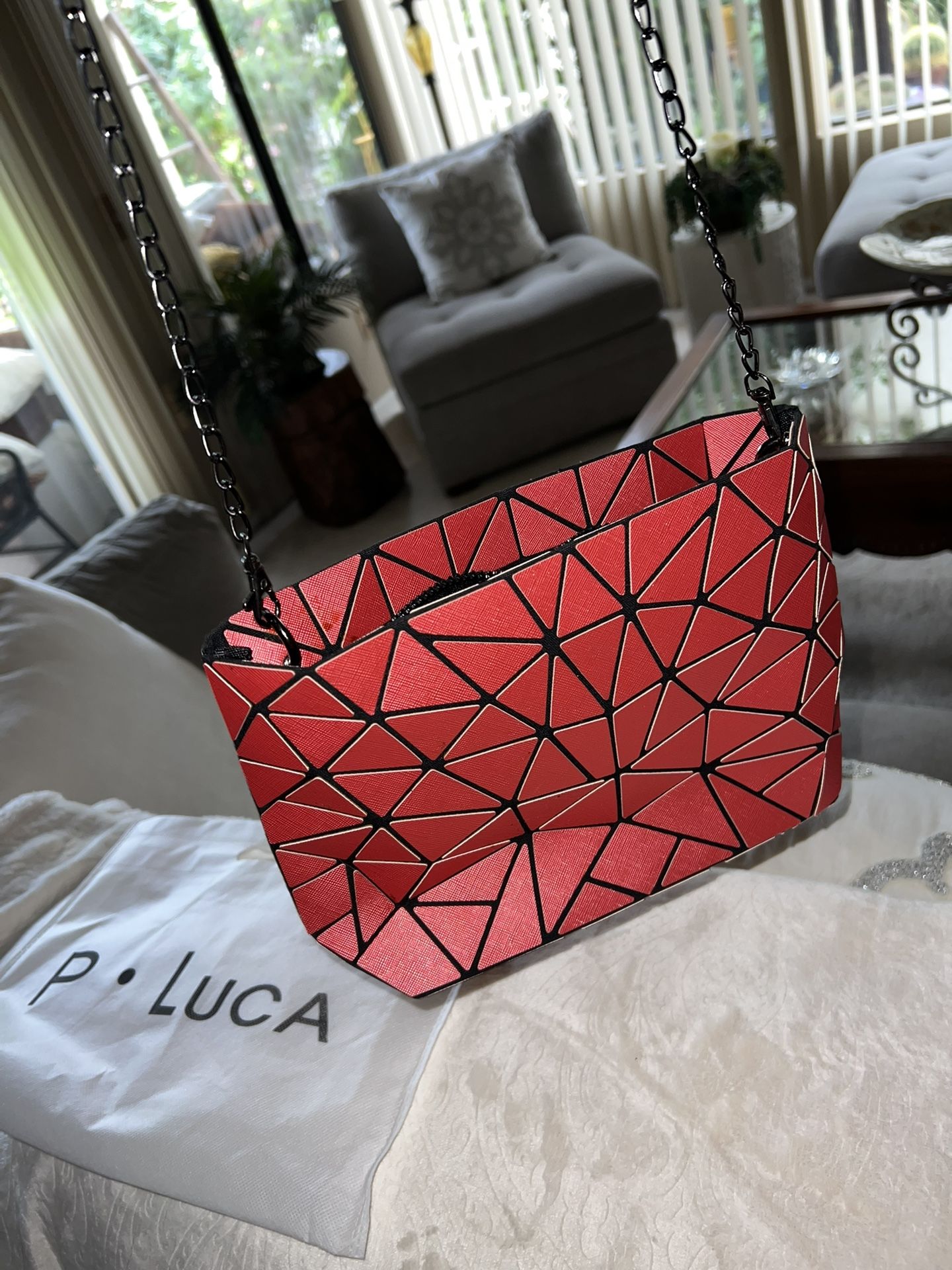 Patrizia Luca “P Luca” Red Handbag