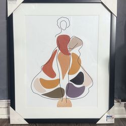 Modern Abstract Woman Wall Art – Framed Minimalist Home Decor