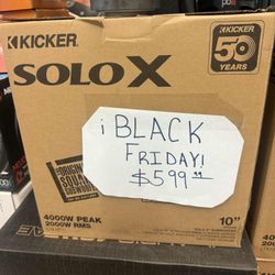 Kicker Solo X Subwoofer Packeg 