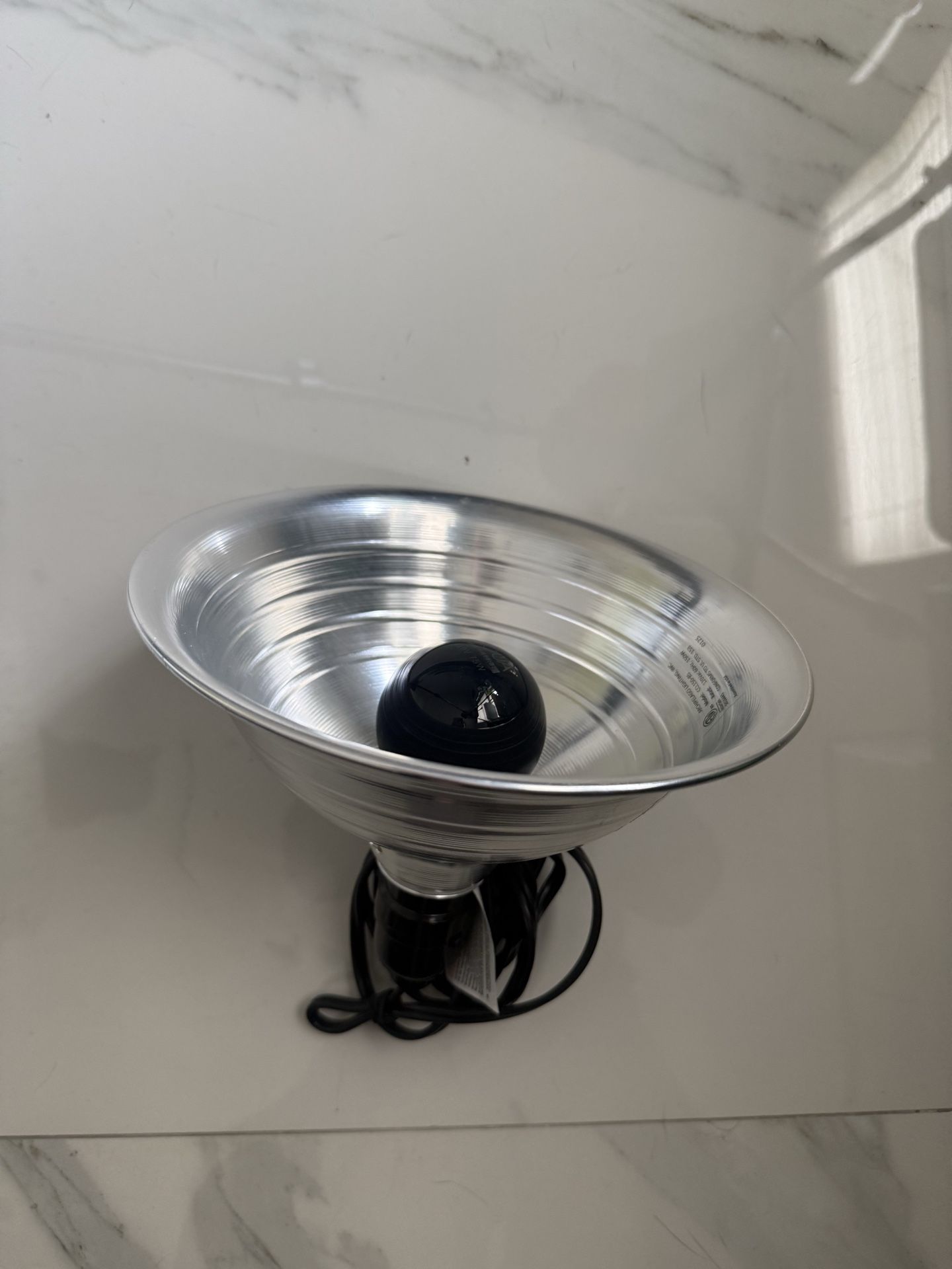 Reptile Lamp with Blue Light Bulb