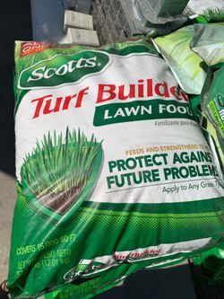 Turf Builder lawn food…Big Bag  $40.00