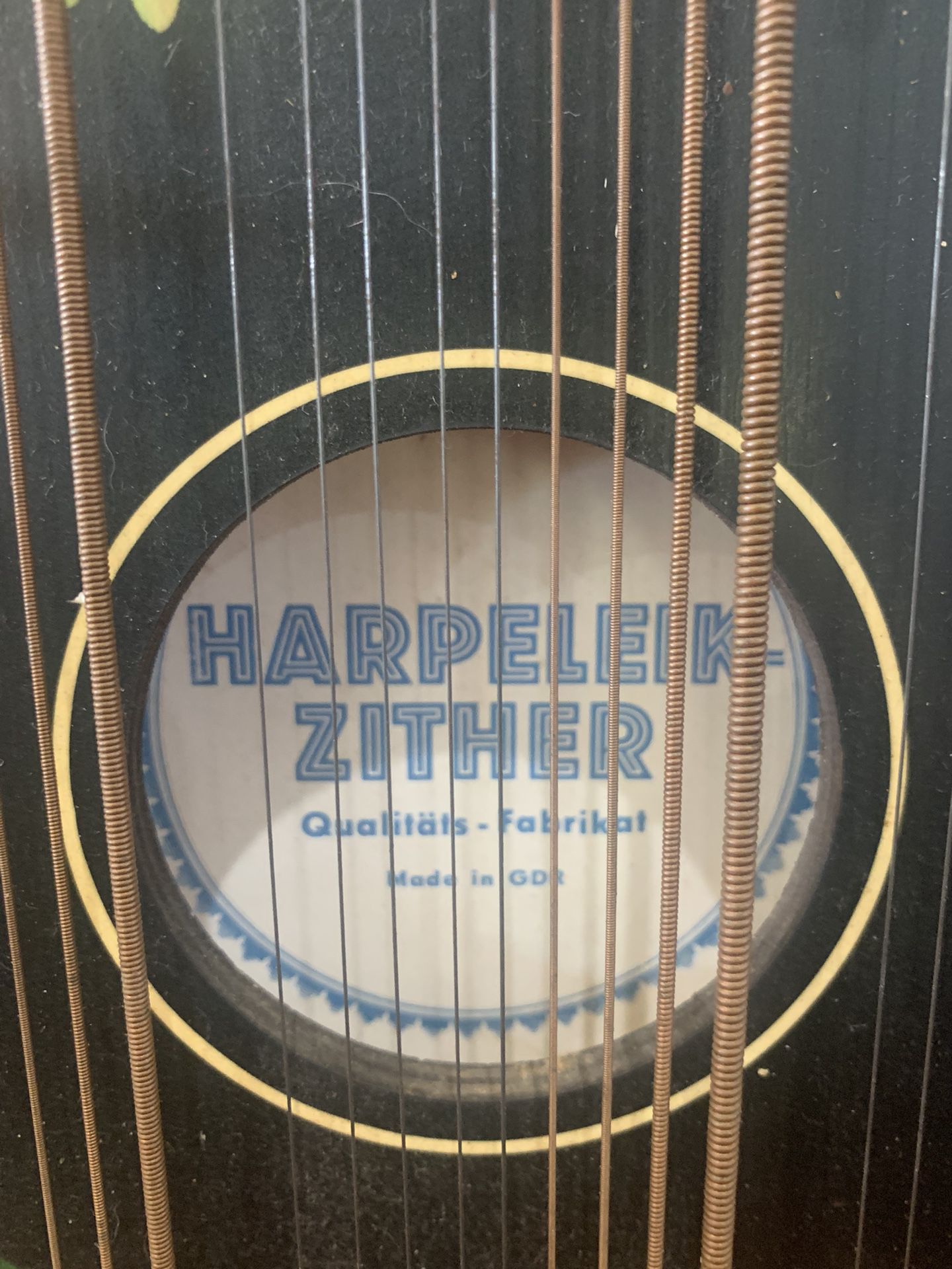 20x2x22.5 Harpeleik Zither Made in GDR  65.00. Johanna at Antiques and More. Located at 316b Main Street Buda. Antiques vintage retro musical instrume