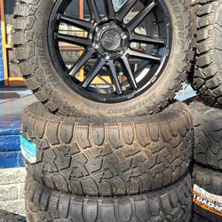 WHEELS BLACK RHINO 20x9 TOYOTA CHEVY