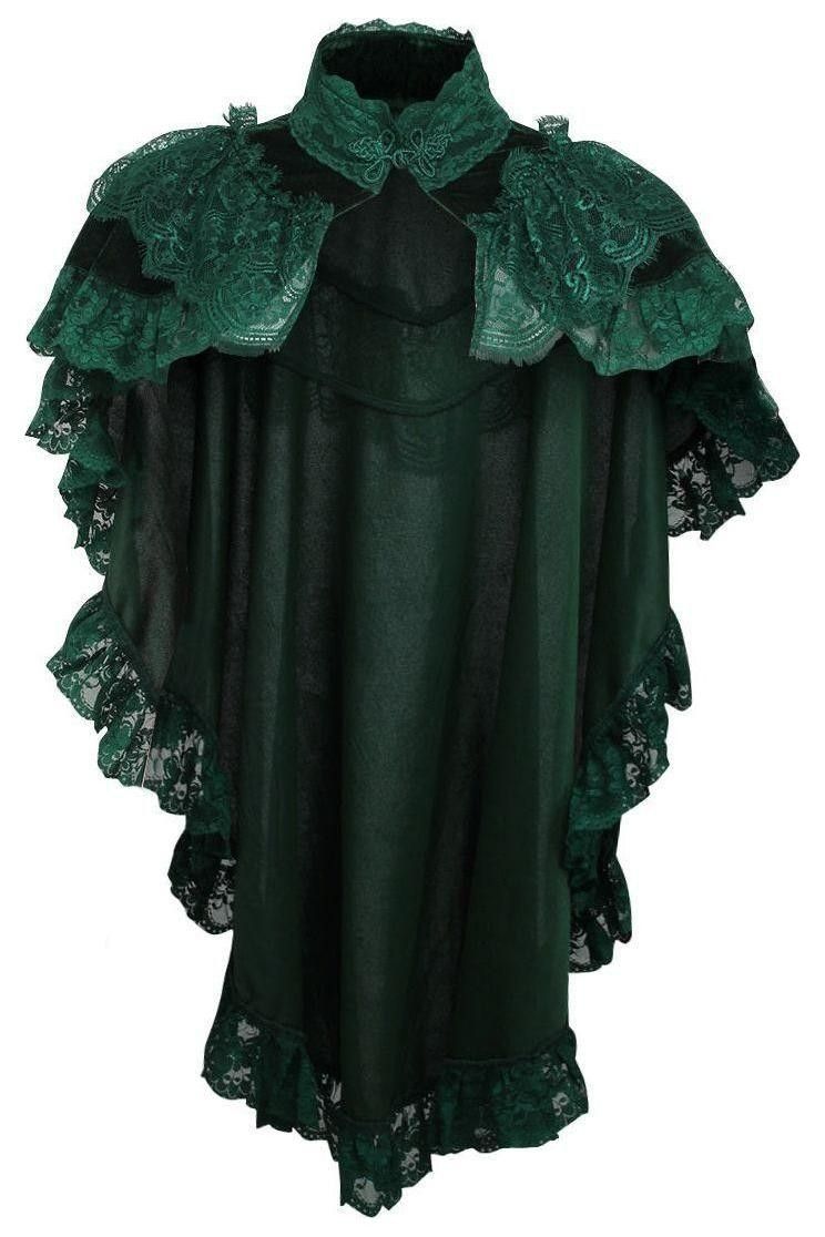 Ladies Goth/Steampunk/Victorian Velvet Capelet