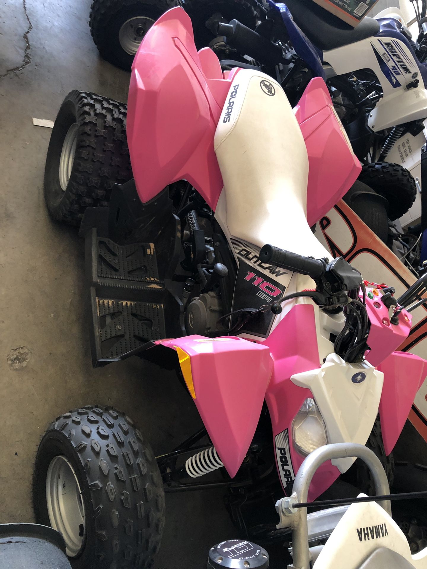 Pink power Polaris outlaw 110