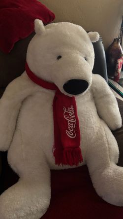 4ft Coca Cola bear stuffed animal