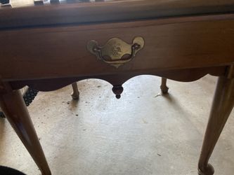 End table 2 feet by 2 feet solid wood