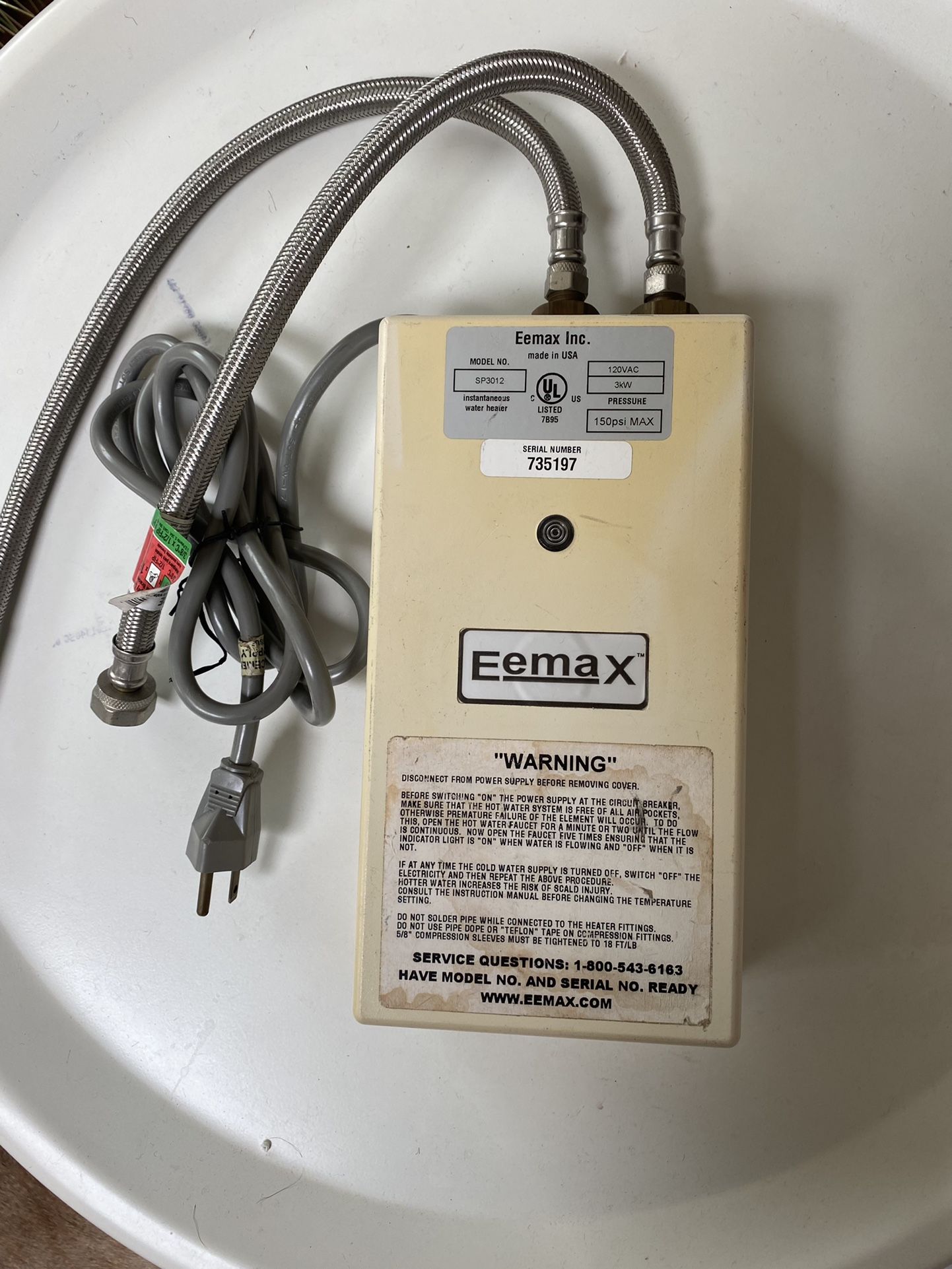 Eemax - Electric tankless water heater