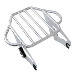 XFMT Harley Detachable Two-Up Luggage Rack Chrome