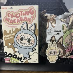 LABUBU THE MONSTERS - Exciting Macaron Vinyl Face SOYMILK