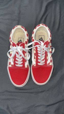 Vans Old School Checkerboard Racing Red