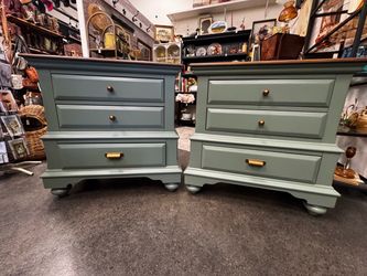Pair of newly refinished nightstands