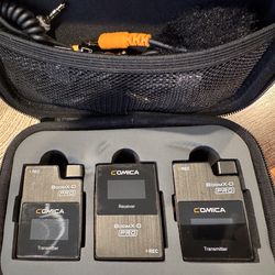 Comica BoomX-D Pro 2.4GHZ Wireless Recording Microphones with Receiver
