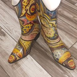 Ladies Stylish Yippy Cowgirl Rain/Rubber Boots 👢 