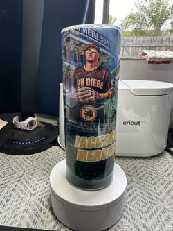 Padres Jackson Merrill Tumbler Cup 20oz New!