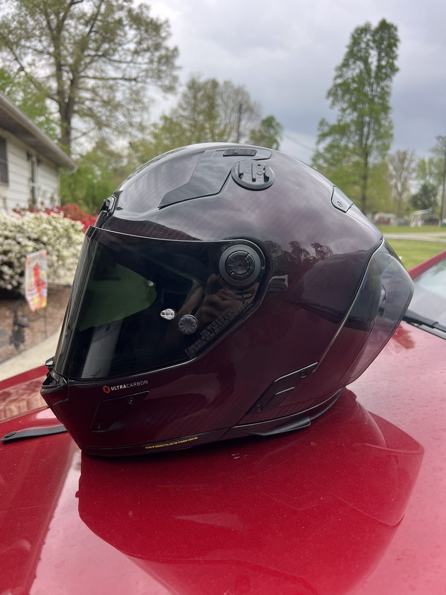 Track Helmet, Dark Red 2025 Nolan Series