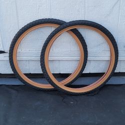 NEW Bicycle Bmx Tires 20x1.75 Knobby 