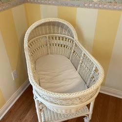 Pottery barn moses basket bassinet sale