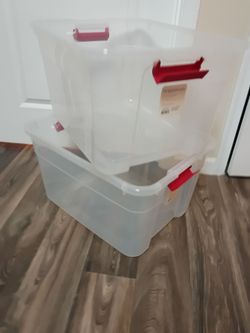 Storage Boxes (NO LID), 66-quart, 23"LX18"WX12"H, Brightroom (2pcs)