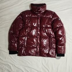 Michael Kors Moncler Jacket Size Large Red/Burgundy Brand New With Tags