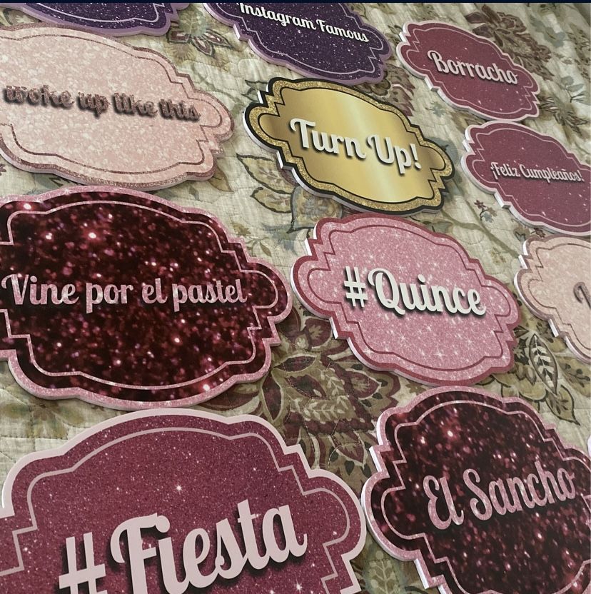 Quinceanera photo booth props