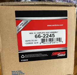 CV Complete Axle Assembly 