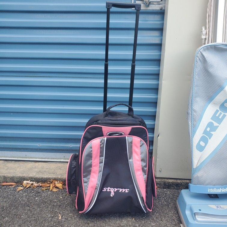 Women's Cancer Awareness Rolling Bowling Bag