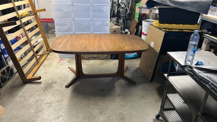 Vintage MCM Teak Extendable Dining Table