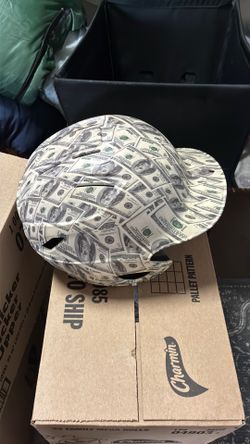 Money base ball helmet