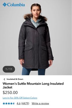Columbia Black Puffer Winter Jacket with fury Hood