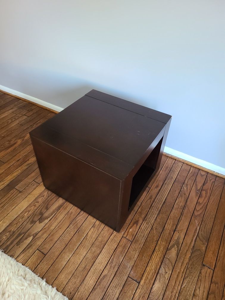 Expresso, modern, solid wood corner/ side table for 60.00