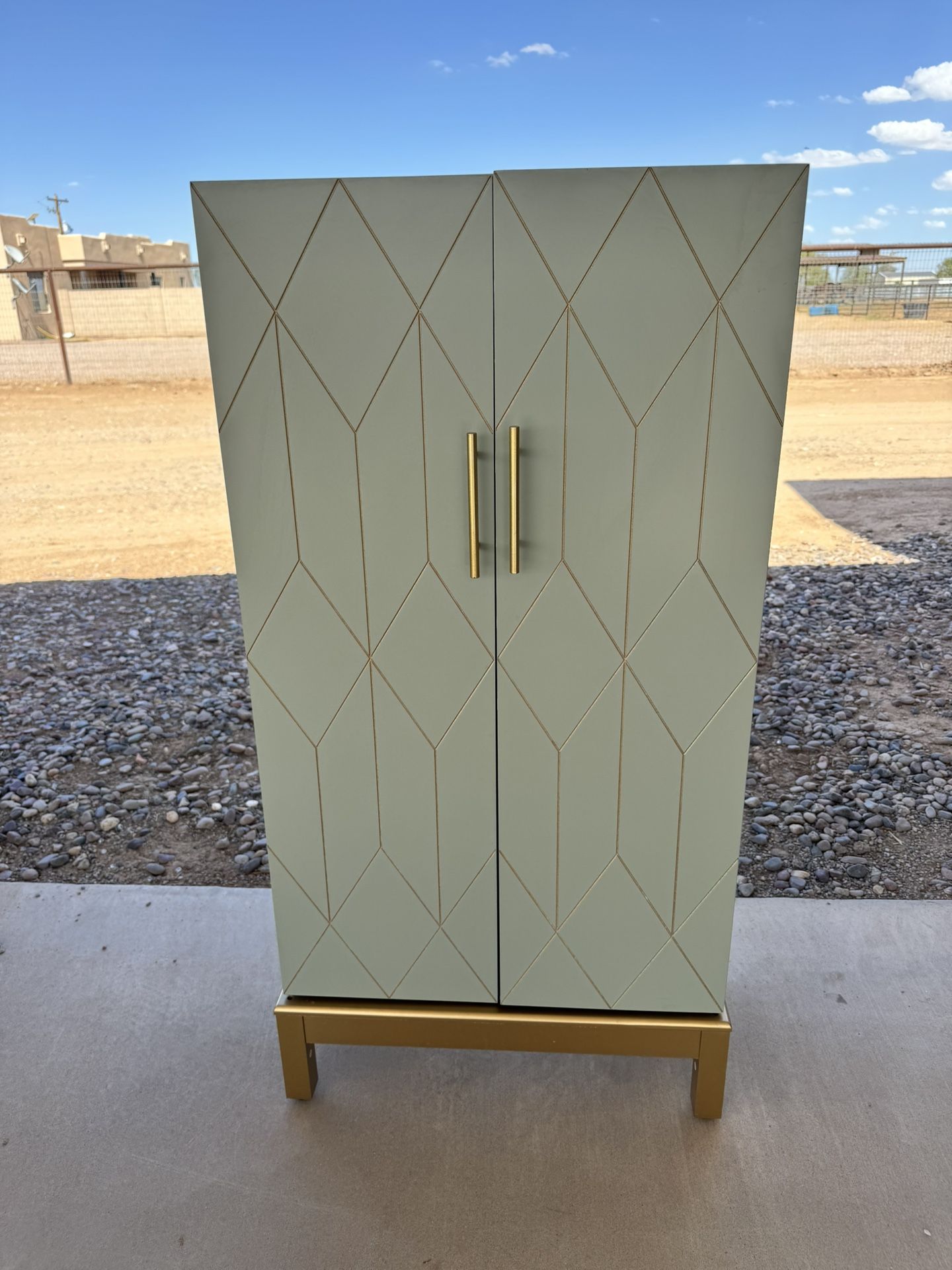 45" Kitchen Pantry Storage Cabinet with Adjustable Shelves
