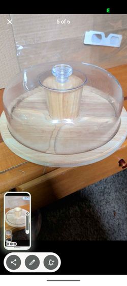 reversible cake stand and 2 cutting board